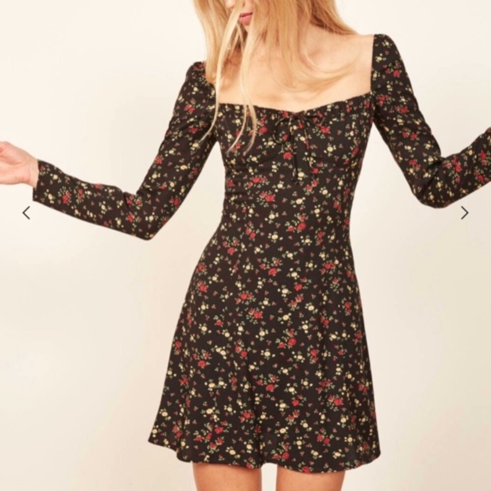 🌟nwot Reformation Sydney Floral Mini Dress size 0